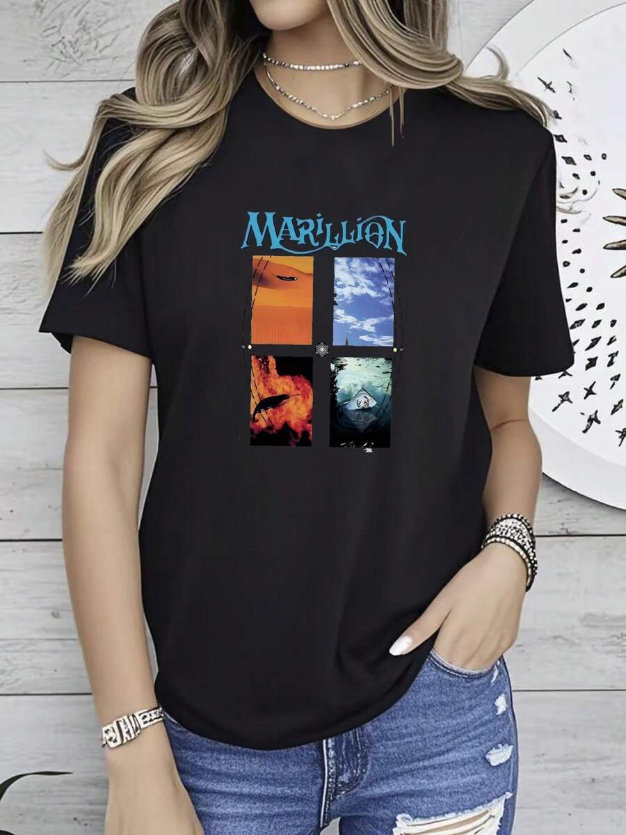 Women T-Shirts - 黑色 - 查看 1
