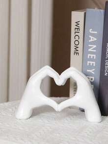 1pc Heart Gesture Decoration, Modern Art Sculpture Finger Statue, Personalized Finger Home Decor, Creative Wedding Table Centerpiece, Valentine's Day And New Year's Gift - Multiple Styles - View 9