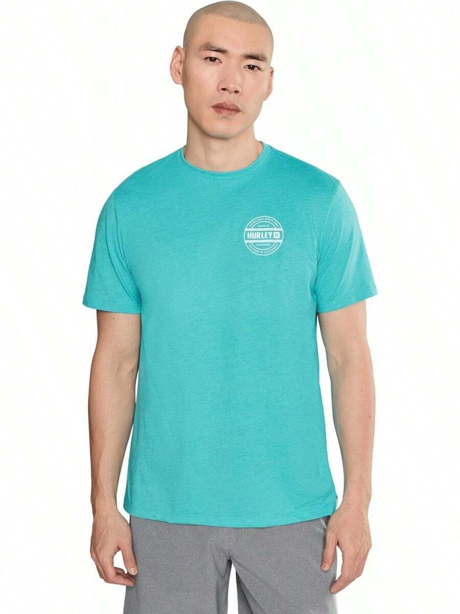 Hurley Mens Filler Short Sleeve - Barracuda Heather - View 1