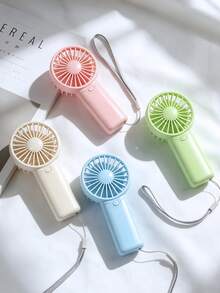 AOYI Small Portable Handheld Fan, Battery Powered Personal Handheld Fan, One-Button Control, Essential Cool Breeze For Summer, Suitable For Travel, Home, Office, School, Vacation, Outings, Eyelash Makeup (AAA Batteries Not Included) - Handheld - View 10
