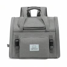 Airline Approved Expandable Cat Backpack Carrier - Breathable 4-Sided Mesh Ventilation And Lockable Zipper - Multicolor - View 12