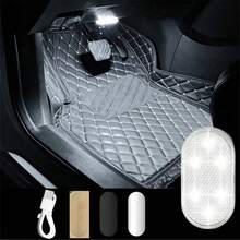 This Convenient Touch-Control Car Roof Light Will Completely Transform Your Interior Environment! It Features Bright Multi-Functional LED Lights, USB Charging Capability, And Easy Installation. It Significantly Enhances Driving Comfort And Road Safety, Making It An Ideal High-End Gift For Easter. 150mah - A - View 5