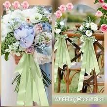 Olive Green Satin Ribbon, Fade-Resistant, Anti-Static, Suitable For Gift Wrapping, Hair Bows, Wedding Decoration, Floral Arrangement And Handmade Crafts, Essential For Gift Wrapping, Room Decoration Ribbon, Room Decoration Ribbon, Gift Box Decoration Ribbon. - Multiple Styles - View 3