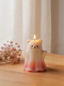 1pc Ghost Bear Silicone Mold, Candle Mold - Featuring Exquisite 3D Facial Expression Details, Soft, Durable, Easy To Clean, Suitable For Making Handmade Couple Themed Candles, Dedicated Mold For Creative Crafts, Reusable. - Ghost Bear - View 6