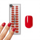 Short Square Rose Red