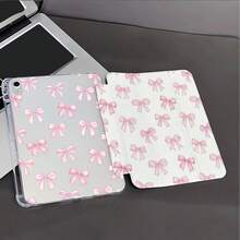 水彩粉色蝴蝶結印花平板保護殼，相容 iPad 10代 10.9 吋 2022/Air 13(M3 2025)/Air 11(M3 2025)，相容 、Pad、Matepad、Pad、Honor Pad - 彩色 - 查看 7