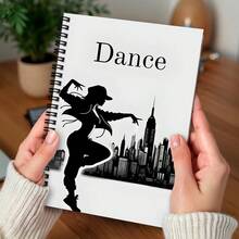 1pc Dance Planner Journal For Dance Instructors - Ballet & Dance Studio Schedule Planner With Dance Silhouette Cover, Choreography Notes, Student Progress Tracker, Girly Diary For Dance Teachers, Office Planner Gift - E - View 1
