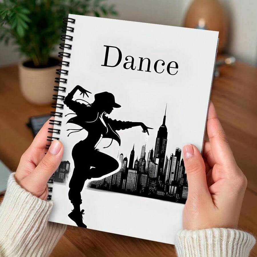 1pc Dance Planner Journal For Dance Instructors - Ballet & Dance Studio Schedule Planner With Dance Silhouette Cover, Choreography Notes, Student Progress Tracker, Girly Diary For Dance Teachers, Office Planner Gift - E - View 1