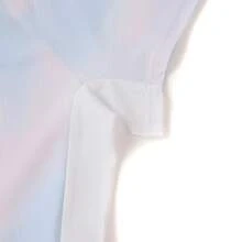 Camiseta reflectante de secado rápido Li-Ning para mujer ATSW146, top transpirable y fresco para correr & fitness - Impresión de base completa en blanco/malvavisco - Ver 8