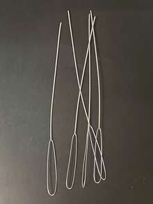 Twisted Beading Needle, Ultra-Fine Large Eye Needle, Bead Threading Tool, Jewelry Making / Handmade DIY Beading Accessories 0.15/0.2/0.3/0.4/0.5/0.6/0.7mm - View 10