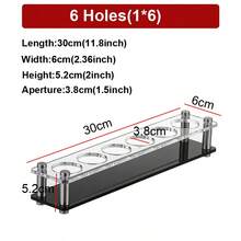 6/12/24 Holes Shot Glass Holder Bar Acrylic Shot Glasses Serving Wine Glass Cup Serving Tray Cups Organizer Shot Glass Display Bar Counter Tools - View 17