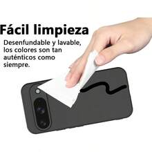 Funda para Google Pixel 9 Case Protectora de TPU Suave Ultrafina Matte Minimalista LisoNegro - Negro - Ver 5