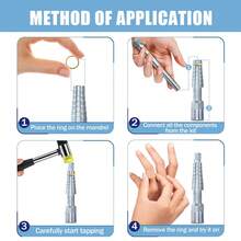 KLONKEE Ring Expander Tool, Ring Adjustment Tool, Ring Size Adjustment Tool, Suitable For Expanding Gold, Silver And Soft Metal Rings - Ring Expander - View 7