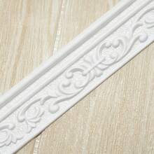1pc Crown Decorative Line 3D Flexible Foam Wall Decor Strip, Peel And Stick Self-Adhesive Baseboard Trim, Decorative Wallpaper Border, Vintage Style Wall Edge Strip, Suitable For DIY Hotel Decoration, Plastic Material - A - View 13