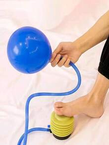 1pc Balloon Foot Pump, Fast Inflation, Portable Plastic Air Pump, Suitable For Party Inflatable Toys, Swimming Pool Floats, Air Mattresses, Lightweight And Easy To Use - Type a - View 1