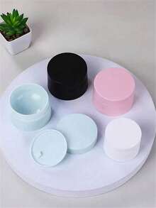 2pcs/Set 15-50g Cosmetic Empty Jars, Cosmetic Empty ConTrainers, Small Refillable Bottles, Plastic Round Lid Cream Travel Jars, Spray Bottle, Mini Perfume - Multicolor - View 1