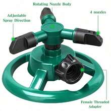 360° Rotating Garden Sprinkler, 2026 New Adjustable Yard Sprinkler For Backyard Grass Care, Durable Water Sprinkler For Water Play Outdoor Pets Water Fun - A - View 7