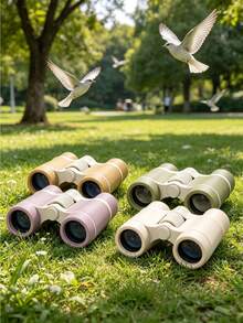 Violet Dual-Lens Binoculars, Adjustable Focus With Lanyard, Outdoor Sports & Exploration, Back To School Gift Choice - Multicolor - View 7