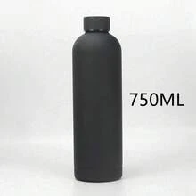 17/25oz500/750ml Stainless Steel American Style Narrow Mouth Cup, Portable Vacuum Insulated Water Bottle, Outdoor Sports Frosted Sports Flask With Large Capacity - Multicolor - View 16