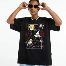 Sudadera de Anime y Manga, Camiseta de Anime, Camiseta de Anime a la Moda, Camiseta Unisex Vintage Especial de Anime, Camiseta de Manga, Camisetas para Amantes del Anime, Camiseta Gráfica de - Negro - Ver 4