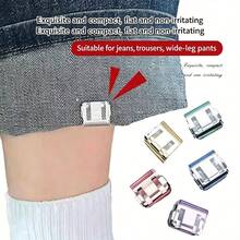 Waterproof Portable Invisible Pant Hem Clips, Seamless Hidden Cuff Fasteners Easily Shorten Pants, Avoid Dragging Trouser Legs, Compatible With Jeans And Daily Casual Pants - Multicolor - View 10