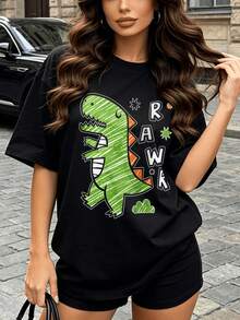 Women T-Shirts - Black - View 1