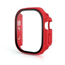 BEIMUSON Glass + Protective Case Compatible With Apple Watch Ultra 3/2/1 49mm Smartwatch PC Buffer Shell + Tempered Glass Screen Protector Series Watch Band Accessories - Multicolor - View 15