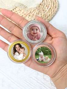 Customizable Photo Commemorative Coin, Suitable For Home Collection, Valentine's Day, Graduation Season, Holiday And Anniversary Gifts - Multicolor - View 11