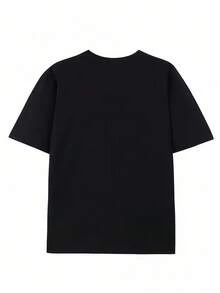 Camiseta de hombre de 180GSM de algodón puro estampada con diseño de Cinco de Mayo, para amantes del México, para que fiesten, con temática de amantes de la comida mexicana, suave, transpira - Negro - Ver 2
