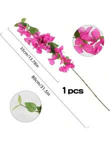 1/3/8pcs Artificial Silk Nine-Layered Flower Stems, 31 Inch Long Branches, Suitable For Tall Vase Floral Arrangements, Tabletop Decor, Home And Wedding Decoration - Red Violet - View 12