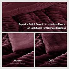 Fluffy Ribbed 2/3 Pieces Corduroy Comforter Set Thick Durable Ultra Soft Plush Cozy Bedding Set 330 GSM All Season For Twin Full Queen King California King Housewarming Wedding Christmas Gift - 紅色 - 查看 6