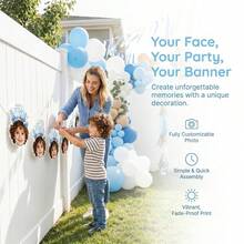 6/12 Sets Customized Photo Face Banner Party Decoration, Personalized Funny Hanging Flag, Suitable For Birthday Celebration And Home Party Atmosphere, Customized Photo Flag Display, Customizable Atmosphere Banner Gift, Party Decoration And Photo Props - Multicolor - View 8
