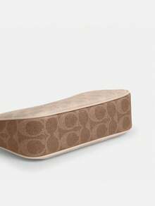 Coach Nolita 19 Shouder Bag for Women,Leather Wristlet Bag Casual Clutch Handbag Purse with Zipper Closure for Daily Shopping Use - Sand Tan - 查看 7