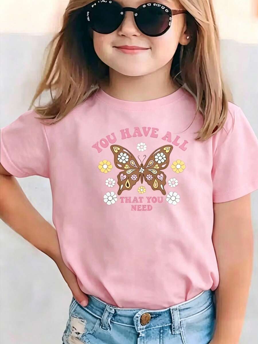 Young Girls T-Shirts - Pink - View 1