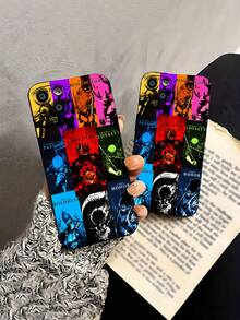 One Piece Design Phone Case, Compatible With Samsung, Apple, , , Transsion, And Honor. Made Of TPU, It Offers Protection Against Bumps And Drops. A Perfect Gift For Anime Fans And Friends. - Hitam - View 4