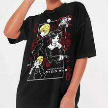 Sudadera de Anime y Manga, Camiseta de Anime, Camiseta de Anime a la Moda, Camiseta Unisex Vintage Especial de Anime, Camiseta de Manga, Camisetas para Amantes del Anime, Camiseta Gráfica de - Negro - Ver 6