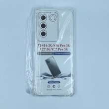 Compatible With Vivo Phone Case Transparent Anti-Drop Shell 1.5mm Thickened Air Cushion Airbag Case Full Coverage Anti-Collision High Definition Transparent Phone Protective Shell, Camera Lens And Screen Raised Protection Precise Cutouts Transparent Air Cushion Phone Case Four Corners Thickened Air Cushion Anti-Drop Shell - Clear - View 21