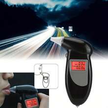 Portable Digital Alcohol Tester, Accurately Tests Blood Alcohol Content - Battery Powered, Compact Design, Ensures Car Safety, Includes Keychain (Battery Not Included) - Multicolor - View 4