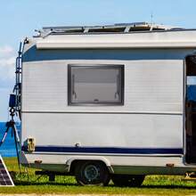 Modern Black& White Rectangular RV Push-Out Window 23.62*17.72in 65° Opening Screen For Walls With A Thickness Of 30-80mm For Trailer Pickup Ventilation Privacy Protection Camper Conversion Van Ventilation - Modern - View 9