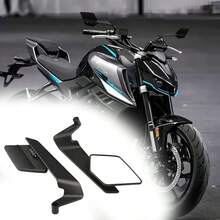 1 Pair/2pcs Motorcycle Windshield With 360° Rotatable Adjustable Rearview Mirror - High-Strength ABS Material, Anti-Glare Anti-Vibration, Convex Lens Wide Field Of View, Suitable For Motorcycles, ATVs And Scooters, Fit For Multiple Scenarios - 1 Pair Of 2 Packs - View 6