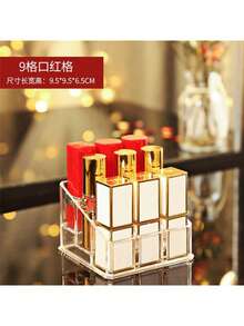 Cosmetic Storage Box Skincare Products Large Transparent Cosmetic Display Box Stackable Storage Box With 3 Drawers, Suitable For Vanity, 2pcs/Set - Multicolor - View 11