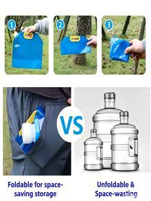 5L/10L 戶外露營水袋/可折疊水桶－大容量、便攜可折疊水儲存容器，附閥門與透明設計；非常適合戶外露營、野餐與烤肉活動 - 多色 - 查看 7