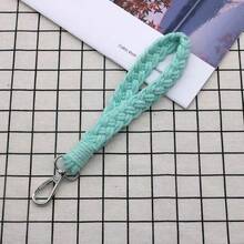 1pc Fashion Creative Handmade Knitted Yarn Rope Keychain, Gradient Braided Rope Portable Bag Accessory, Girls Daily Decoration Small Gift Party Pendant - Multicolor - View 9
