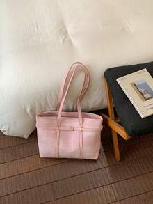 Tas Tote Wanita Model Baru, Tas Tangan dan Tas Bahu Serbaguna untuk Bepergian, Kapasitas Besar - MultiWarna - View 11