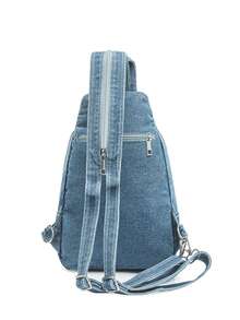 Fashionable Multifunctional Women's Crossbody Bag, Soft Chest Bag, Small Backpack, Summer 2026 - Baby Blue - View 7