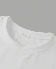 Playera Blanca Ropa de Mujer Blusa para Mujer Oferta Blusas para Dama Casuales Blusas Casuales  Estampado Pera Limon Musica Algodon Pesado - Blanco - Ver 5