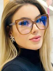 Damenbrille, modisch und vielseitig, geeignet für den täglichen Gebrauch - Khaki - Übersicht 6