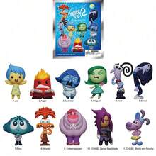 Monogram Disney Blind Box Keychain, Cute 3D Cartoon Random Figure Bag Charm Backpack Pendant, Joy Anger Sadness Disgust Fear Ennui Envy Anxiety Embarrassment Hidden Character Lance And Pochi, Anime Collectible Gift, Decoration Animation Movie Merchandise Collectible Birthday Party Gift Accessory For Friends And Fans - Multicolor - View 3