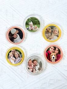 Customizable Photo Commemorative Coin, Suitable For Home Collection, Valentine's Day, Graduation Season, Holiday And Anniversary Gifts - Multicolor - View 7