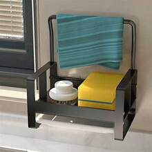 Kitchen Sponge Holder With Drain Pan With Caddy Brush Kitchen Countertop Organizer - As Pic - View 6